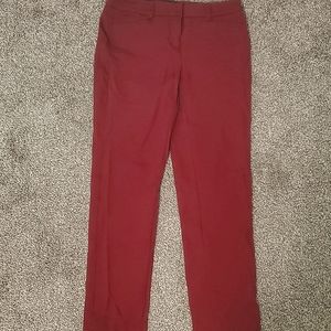 Red dress pants